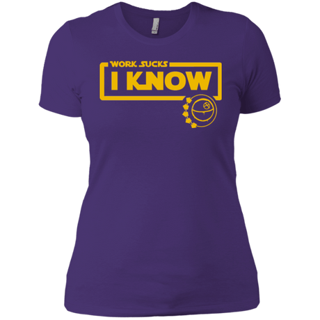 T-Shirts Purple / X-Small Work Sucks Women's Premium T-Shirt