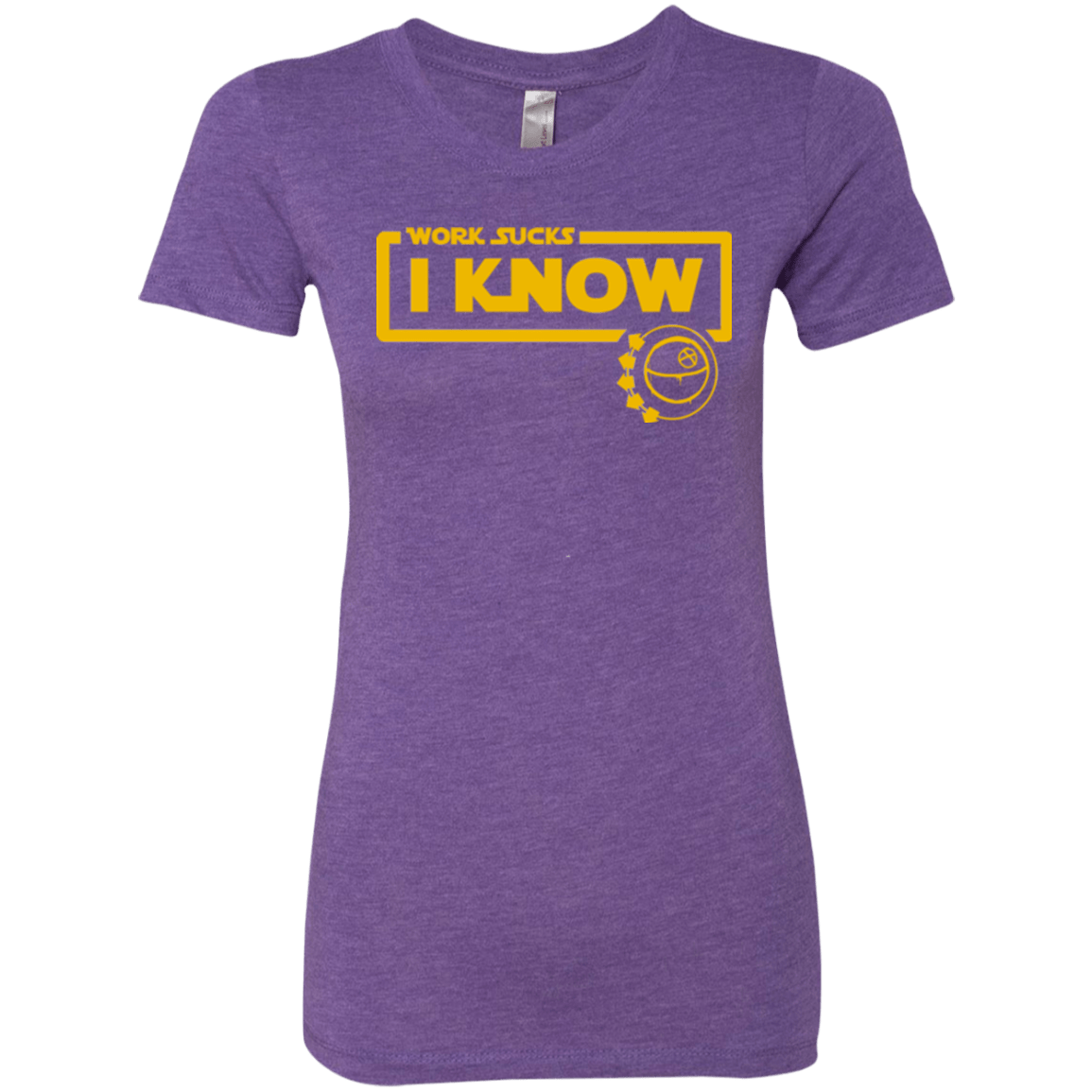 T-Shirts Purple Rush / Small Work Sucks Women's Triblend T-Shirt