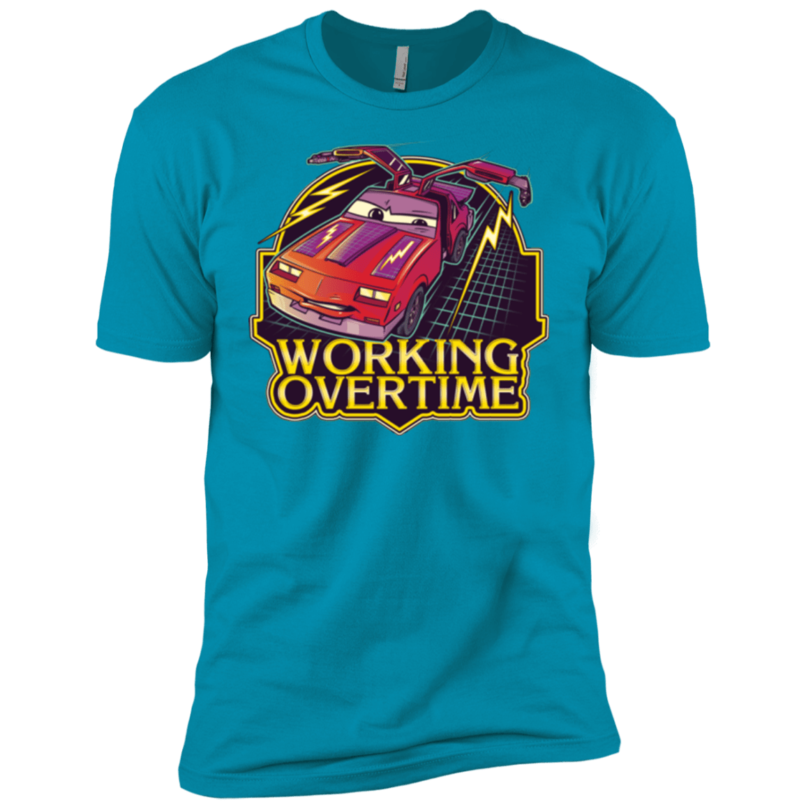 T-Shirts Turquoise / YXS Working Overtime Boys Premium T-Shirt