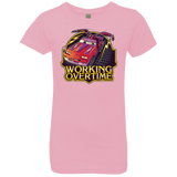 T-Shirts Light Pink / YXS Working Overtime Girls Premium T-Shirt