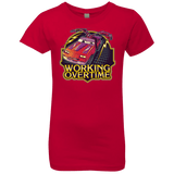 T-Shirts Red / YXS Working Overtime Girls Premium T-Shirt