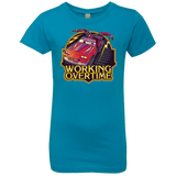 T-Shirts Turquoise / YXS Working Overtime Girls Premium T-Shirt