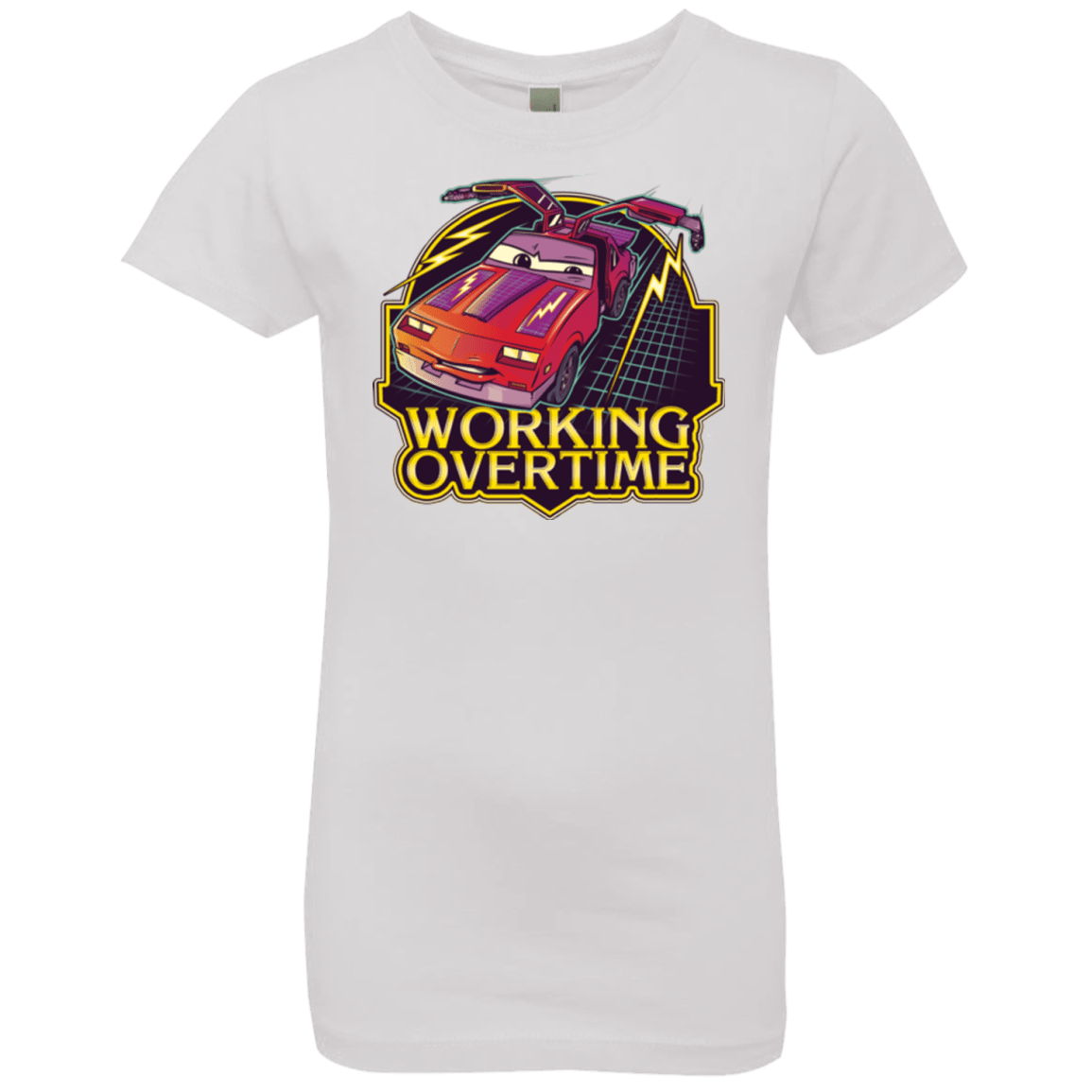 T-Shirts White / YXS Working Overtime Girls Premium T-Shirt