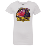 T-Shirts White / YXS Working Overtime Girls Premium T-Shirt