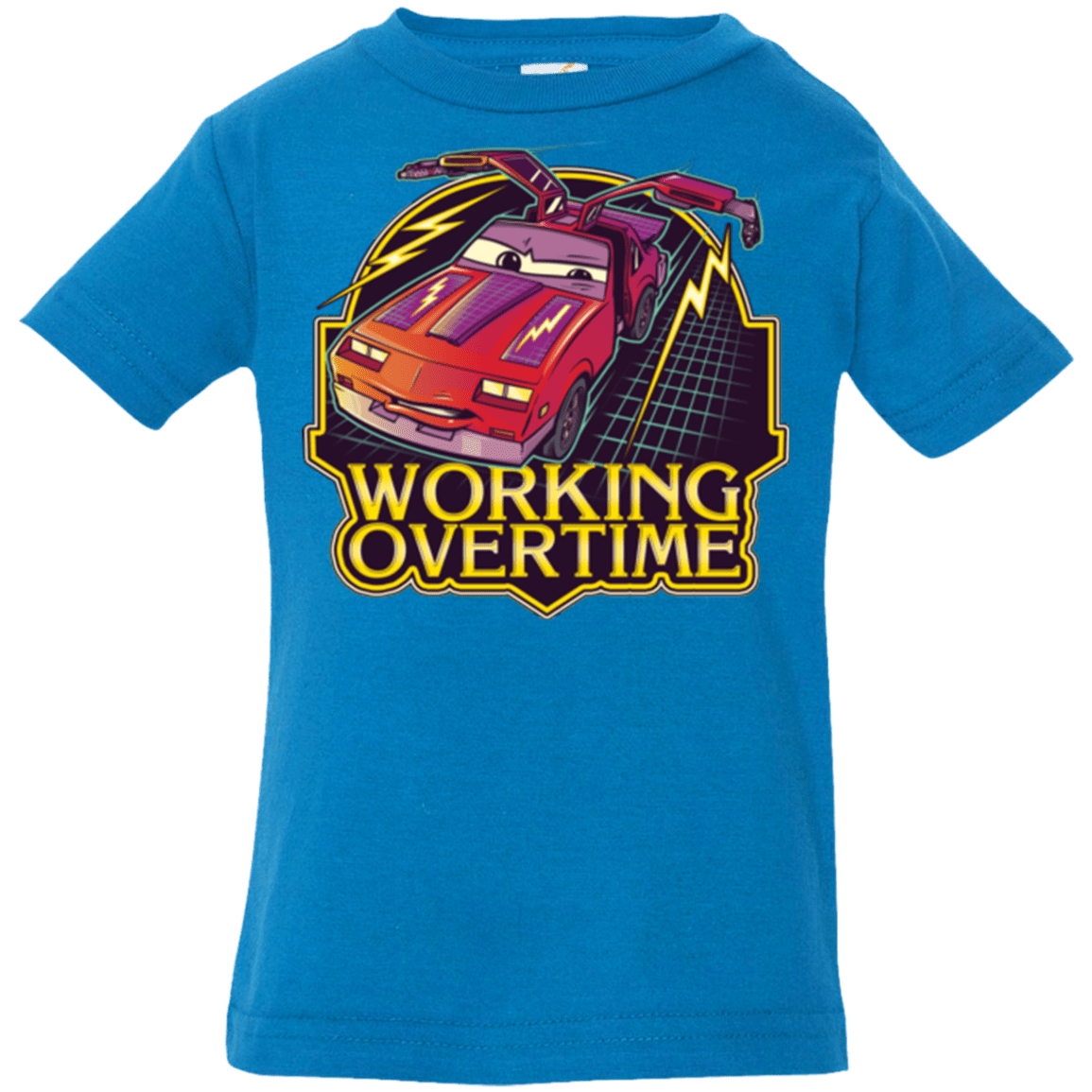 T-Shirts Cobalt / 6 Months Working Overtime Infant PremiumT-Shirt