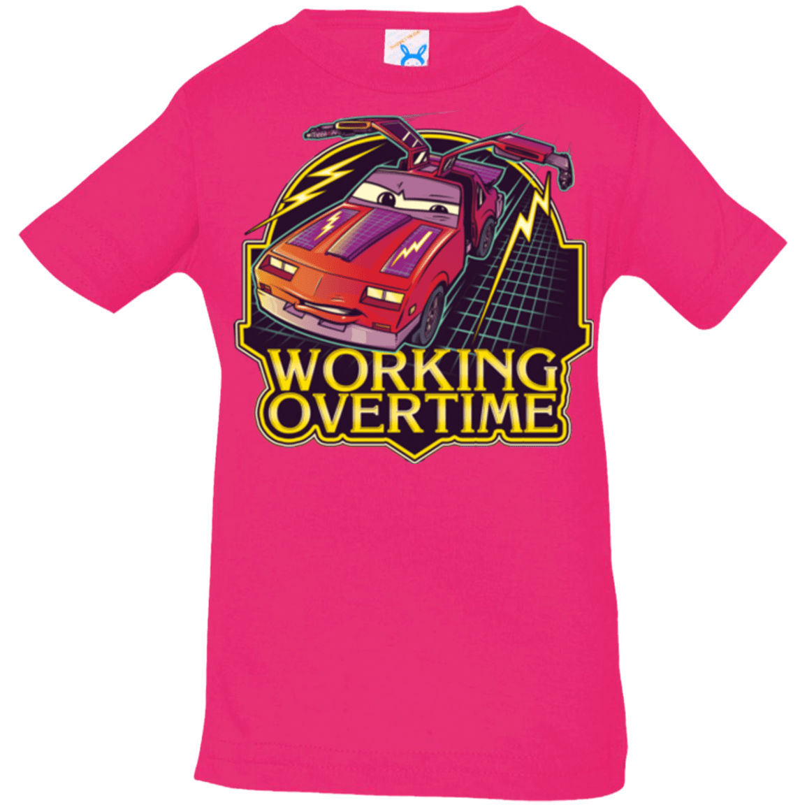 T-Shirts Hot Pink / 6 Months Working Overtime Infant PremiumT-Shirt