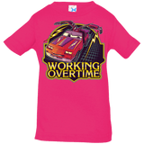 T-Shirts Hot Pink / 6 Months Working Overtime Infant PremiumT-Shirt