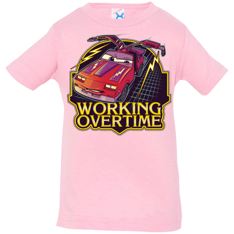 T-Shirts Pink / 6 Months Working Overtime Infant PremiumT-Shirt