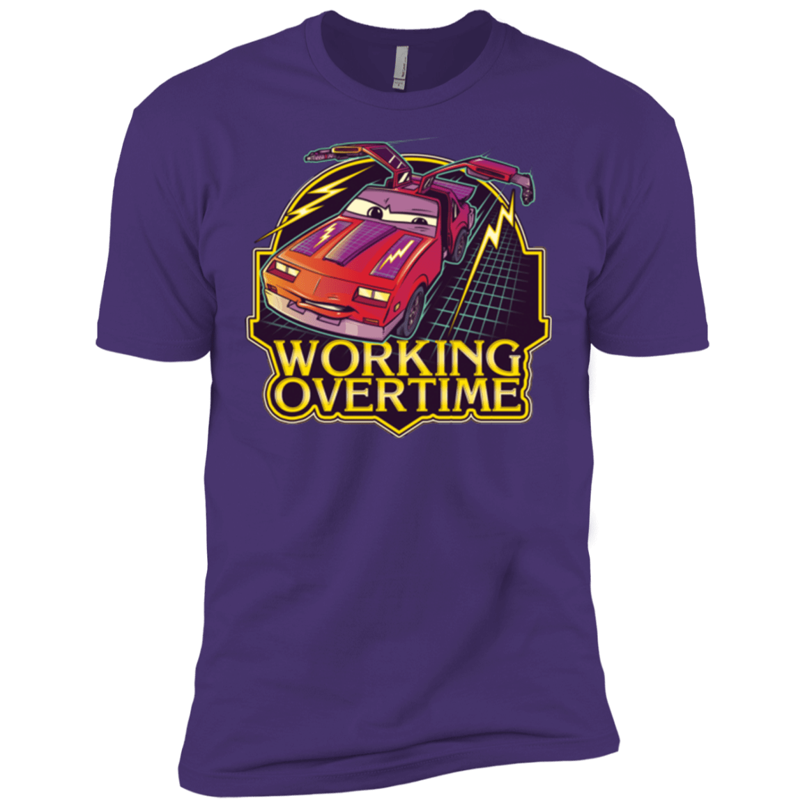 T-Shirts Purple / X-Small Working Overtime Men's Premium T-Shirt