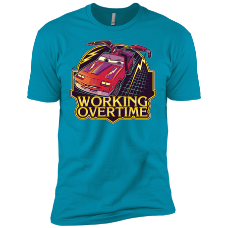 T-Shirts Turquoise / X-Small Working Overtime Men's Premium T-Shirt