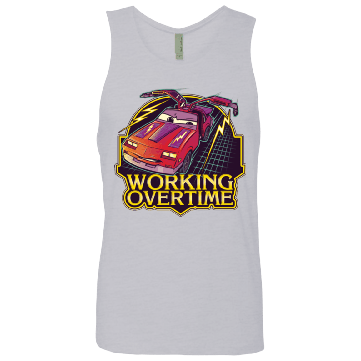 T-Shirts Heather Grey / Small Working Overtime Men's Premium Tank Top