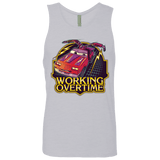 T-Shirts Heather Grey / Small Working Overtime Men's Premium Tank Top