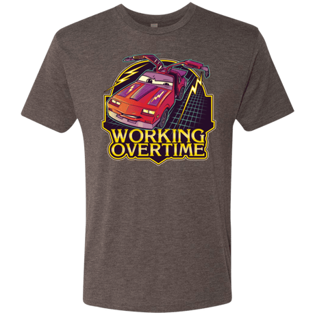 T-Shirts Macchiato / Small Working Overtime Men's Triblend T-Shirt