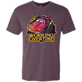 T-Shirts Vintage Purple / Small Working Overtime Men's Triblend T-Shirt