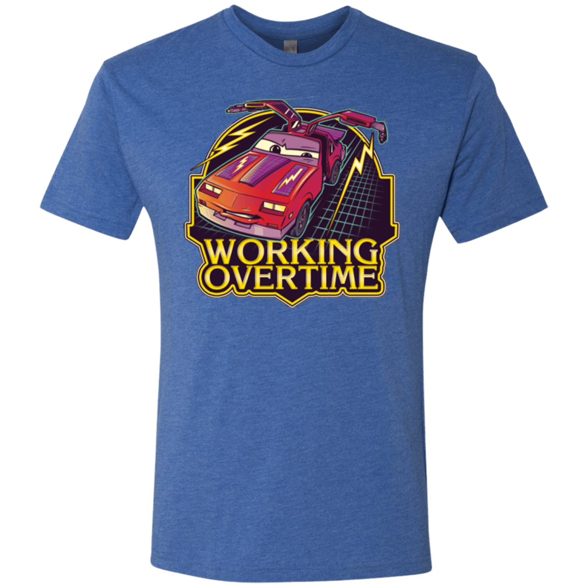T-Shirts Vintage Royal / Small Working Overtime Men's Triblend T-Shirt