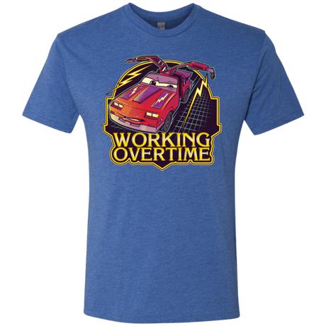 T-Shirts Vintage Royal / Small Working Overtime Men's Triblend T-Shirt