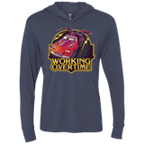 T-Shirts Vintage Navy / X-Small Working Overtime Triblend Long Sleeve Hoodie Tee