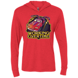 T-Shirts Vintage Red / X-Small Working Overtime Triblend Long Sleeve Hoodie Tee