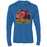 T-Shirts Vintage Royal / X-Small Working Overtime Triblend Long Sleeve Hoodie Tee