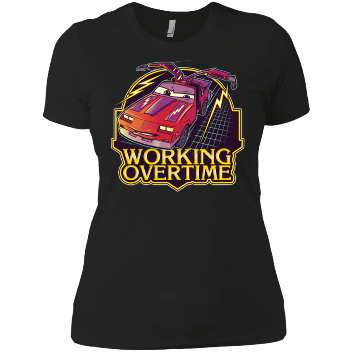 T-Shirts Black / X-Small Working Overtime Women's Premium T-Shirt