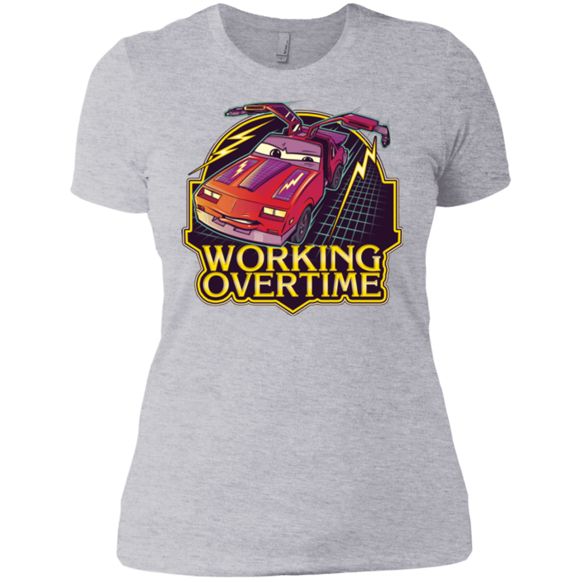 T-Shirts Heather Grey / X-Small Working Overtime Women's Premium T-Shirt