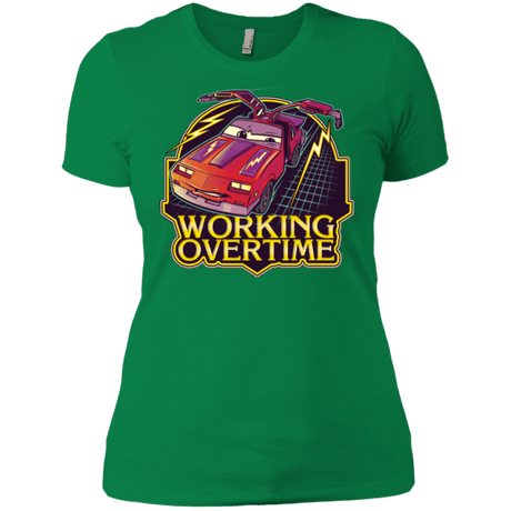 T-Shirts Kelly Green / X-Small Working Overtime Women's Premium T-Shirt