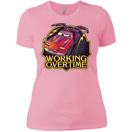 T-Shirts Light Pink / X-Small Working Overtime Women's Premium T-Shirt