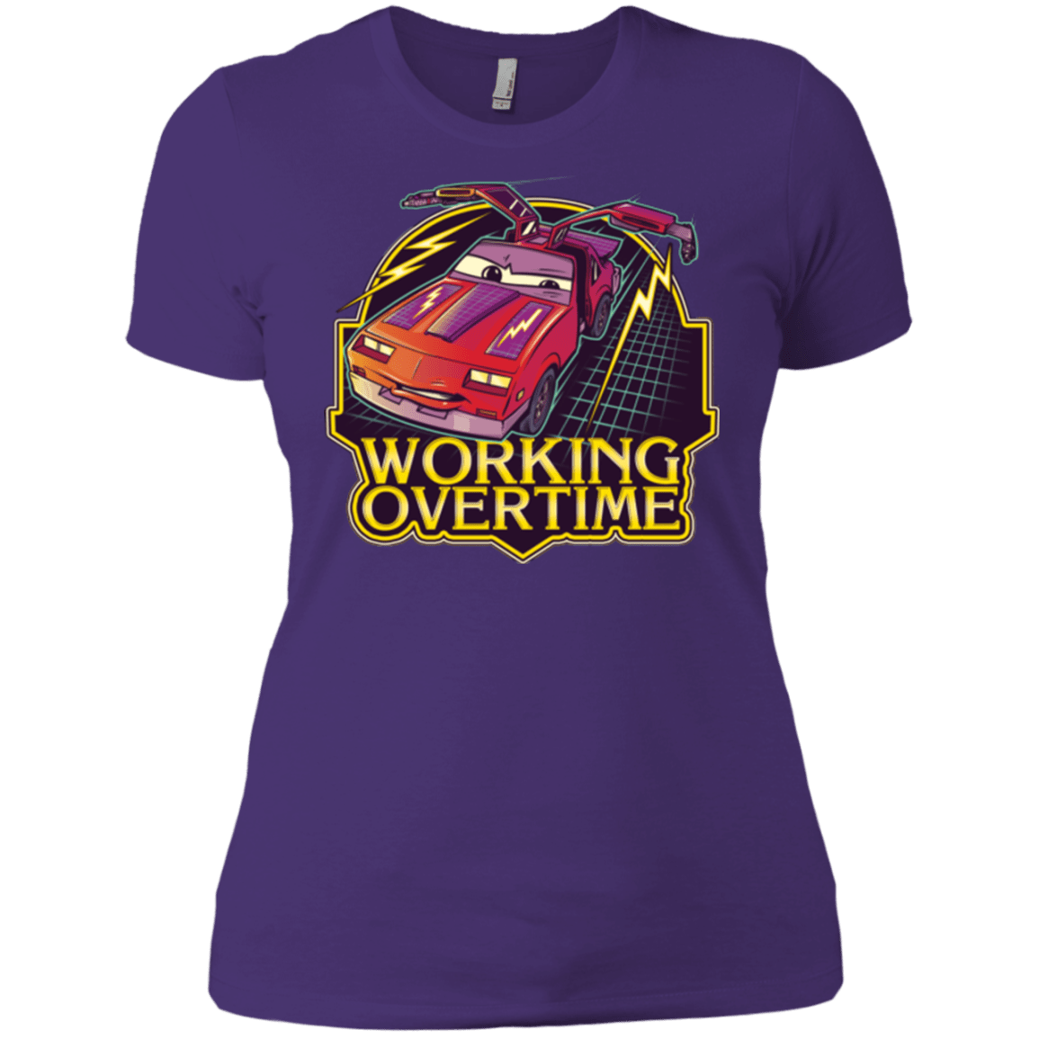 T-Shirts Purple / X-Small Working Overtime Women's Premium T-Shirt