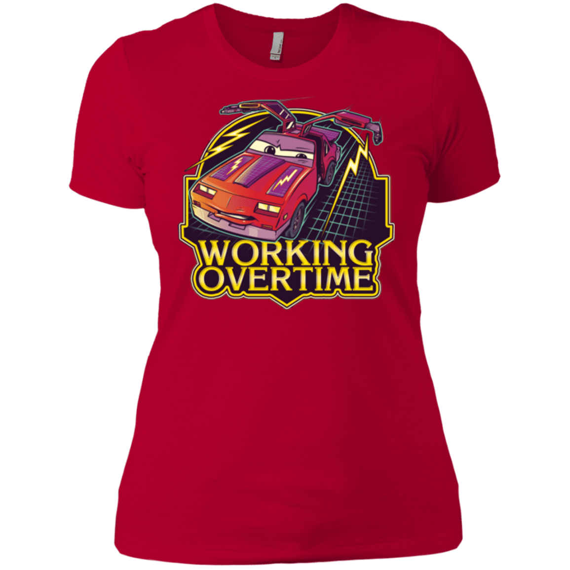 T-Shirts Red / X-Small Working Overtime Women's Premium T-Shirt