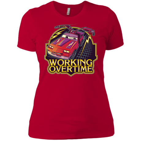 T-Shirts Red / X-Small Working Overtime Women's Premium T-Shirt