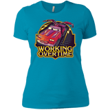 T-Shirts Turquoise / X-Small Working Overtime Women's Premium T-Shirt