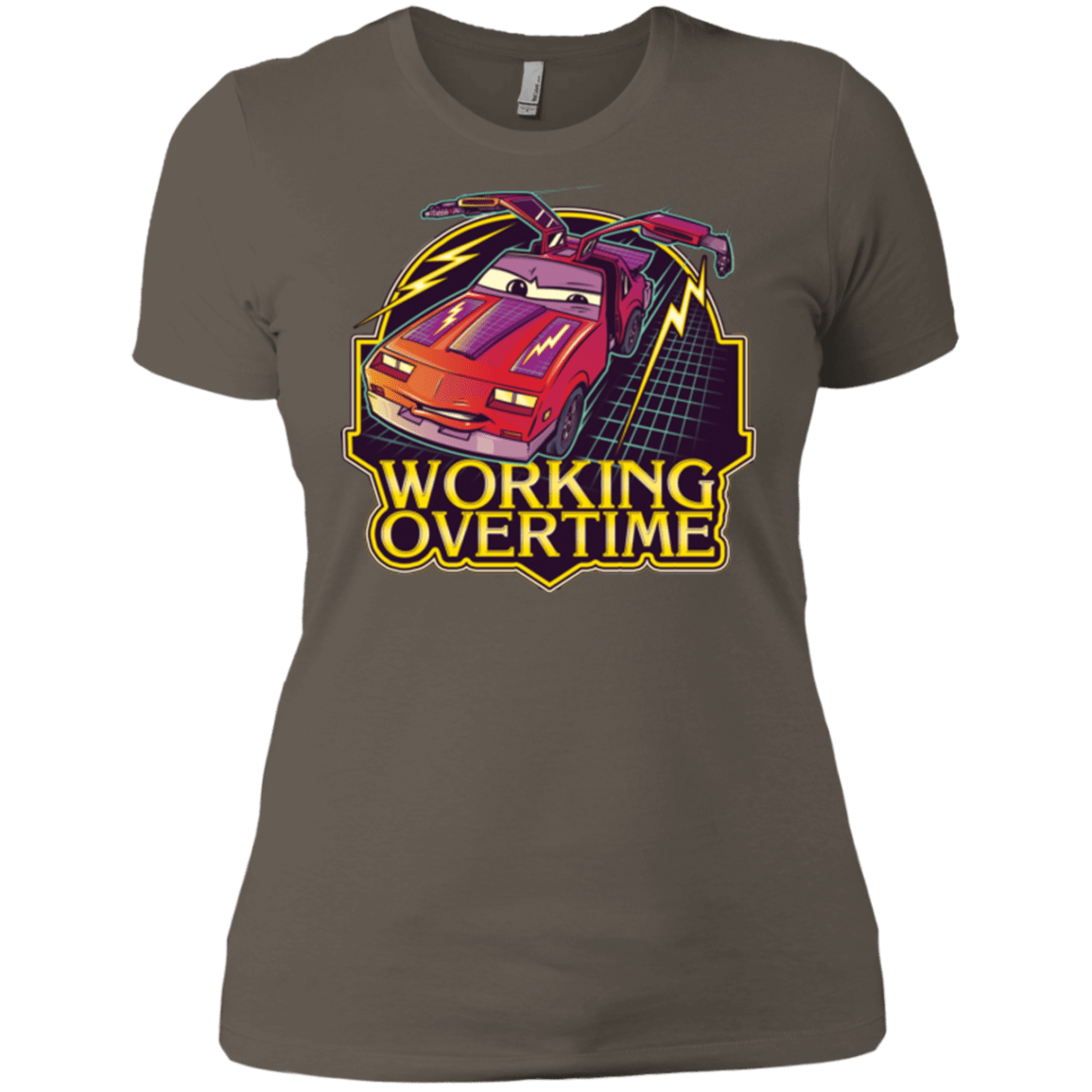 T-Shirts Warm Grey / X-Small Working Overtime Women's Premium T-Shirt