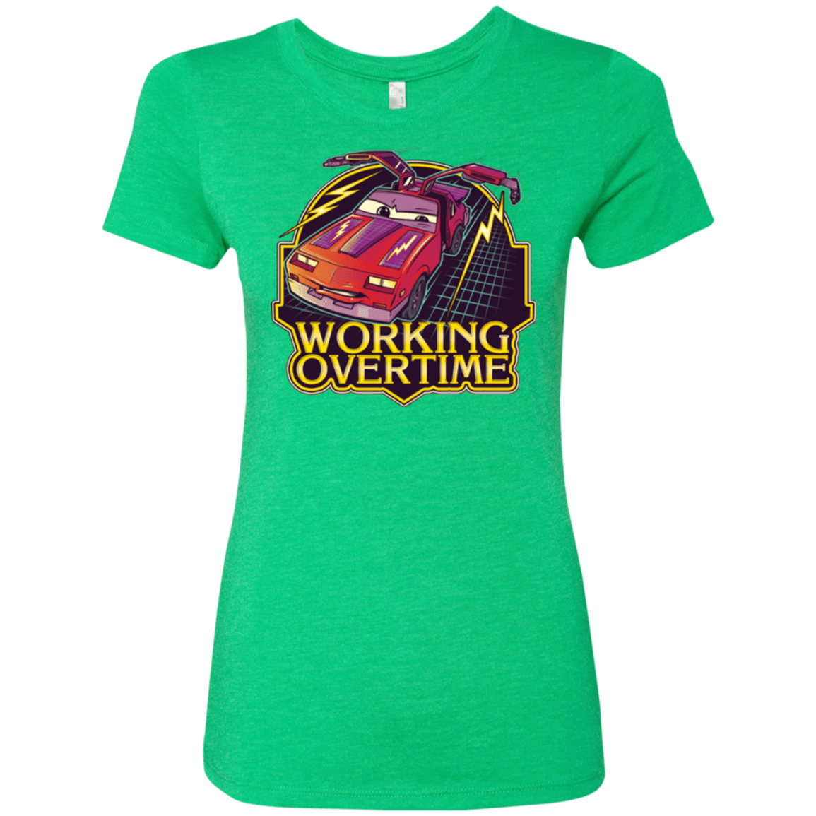 T-Shirts Envy / Small Working Overtime Women's Triblend T-Shirt