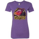 T-Shirts Purple Rush / Small Working Overtime Women's Triblend T-Shirt