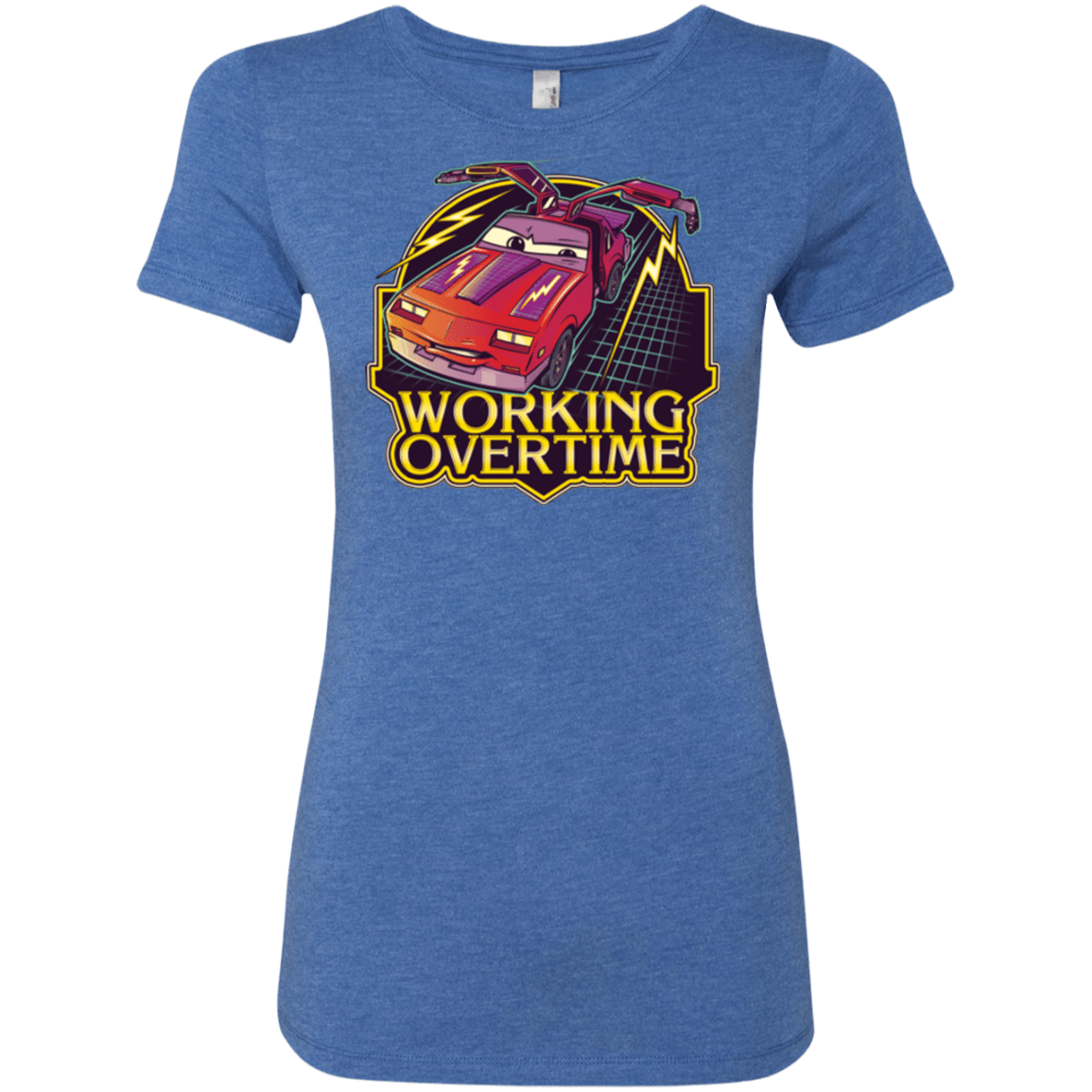 T-Shirts Vintage Royal / Small Working Overtime Women's Triblend T-Shirt