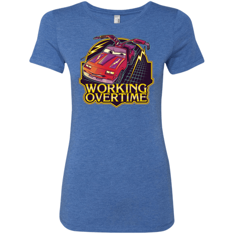 T-Shirts Vintage Royal / Small Working Overtime Women's Triblend T-Shirt