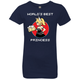 T-Shirts Midnight Navy / YXS World's Best Princess Girls Premium T-Shirt