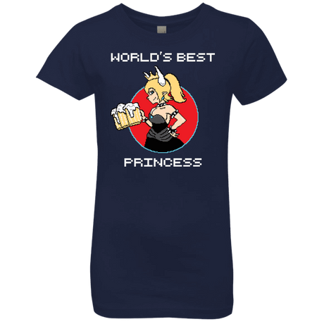 T-Shirts Midnight Navy / YXS World's Best Princess Girls Premium T-Shirt