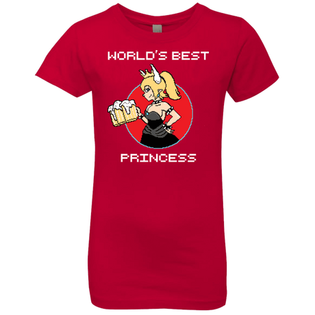 T-Shirts Red / YXS World's Best Princess Girls Premium T-Shirt