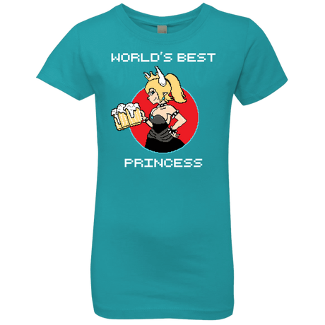 T-Shirts Tahiti Blue / YXS World's Best Princess Girls Premium T-Shirt