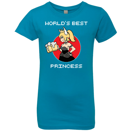 T-Shirts Turquoise / YXS World's Best Princess Girls Premium T-Shirt