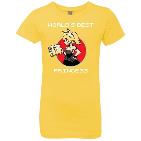 T-Shirts Vibrant Yellow / YXS World's Best Princess Girls Premium T-Shirt