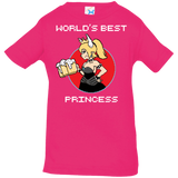 T-Shirts Hot Pink / 6 Months World's Best Princess Infant Premium T-Shirt