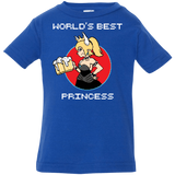 T-Shirts Royal / 6 Months World's Best Princess Infant Premium T-Shirt