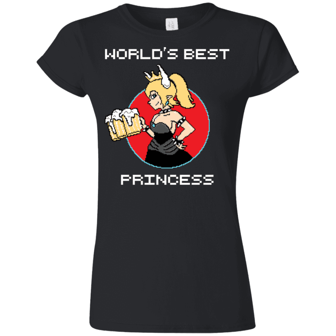 T-Shirts Black / S World's Best Princess Junior Slimmer-Fit T-Shirt