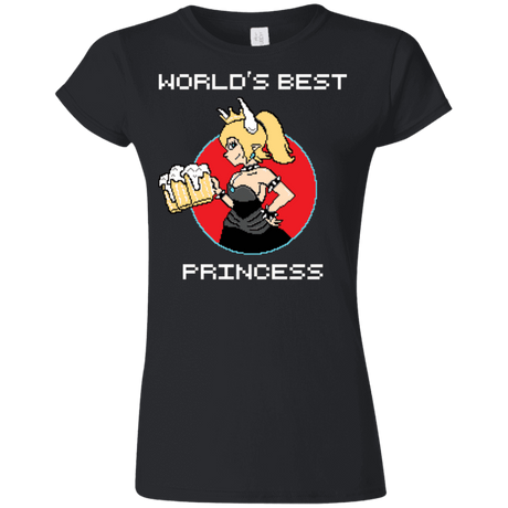 T-Shirts Black / S World's Best Princess Junior Slimmer-Fit T-Shirt