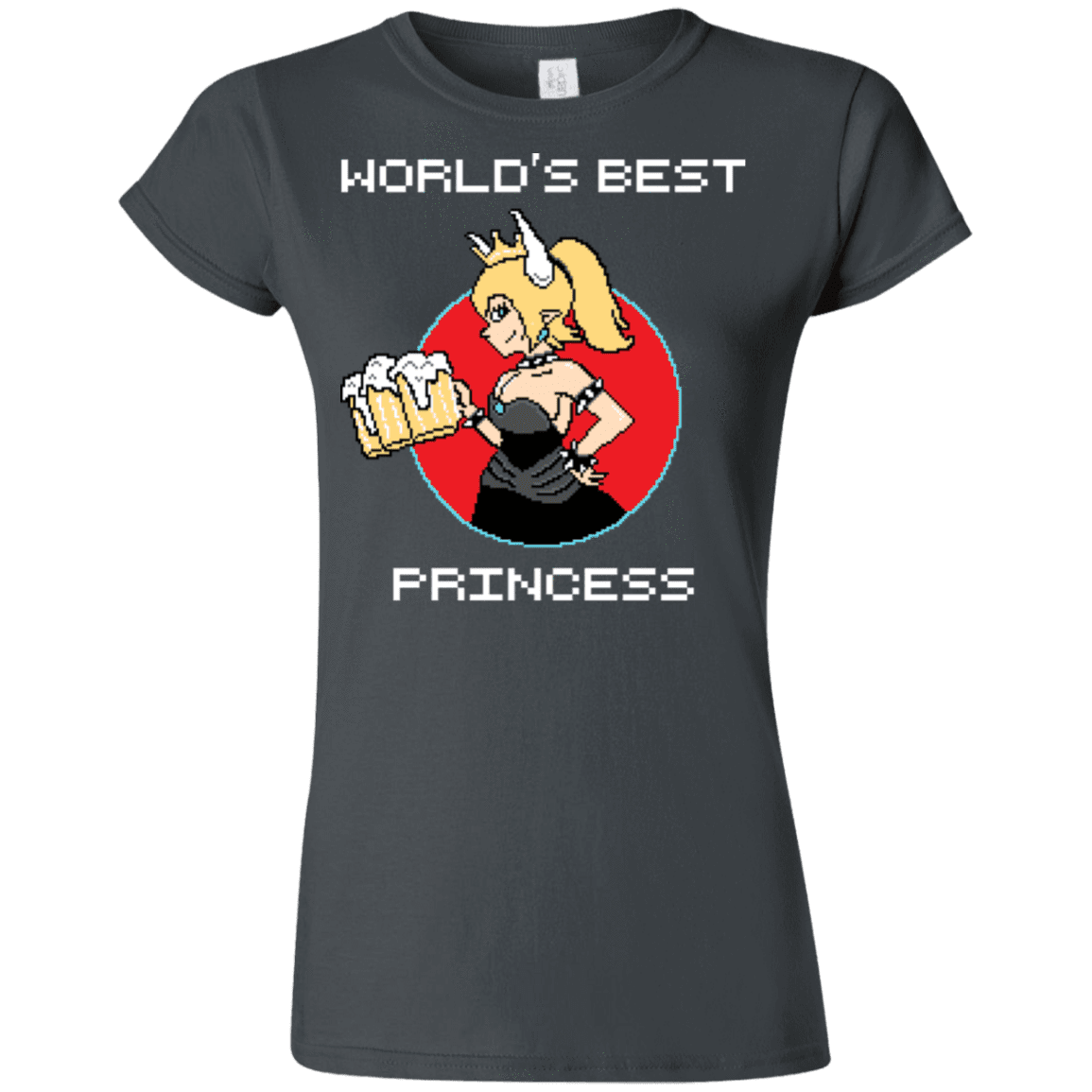 T-Shirts Charcoal / S World's Best Princess Junior Slimmer-Fit T-Shirt