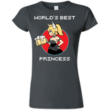 T-Shirts Charcoal / S World's Best Princess Junior Slimmer-Fit T-Shirt