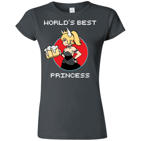 T-Shirts Charcoal / S World's Best Princess Junior Slimmer-Fit T-Shirt