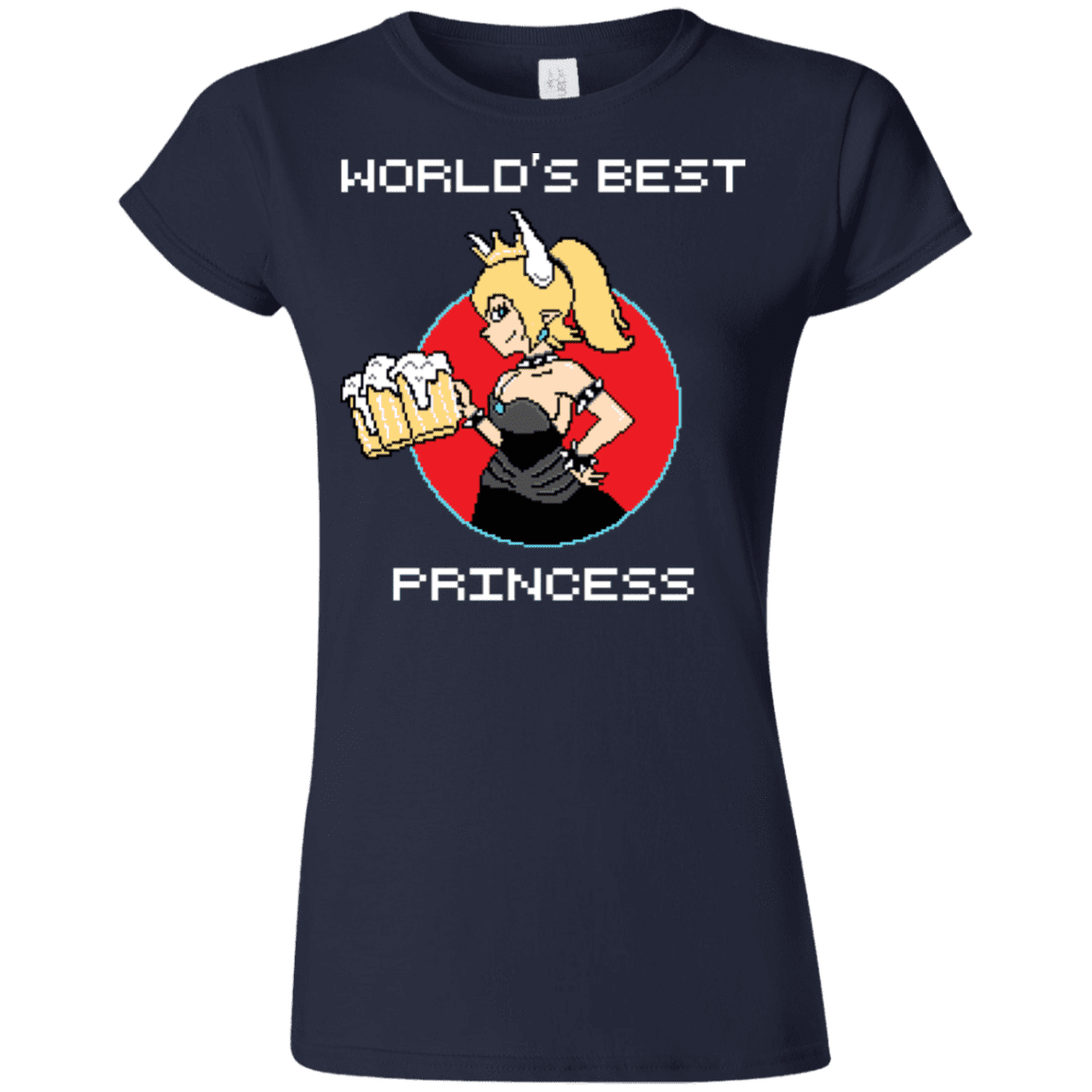 T-Shirts Navy / S World's Best Princess Junior Slimmer-Fit T-Shirt